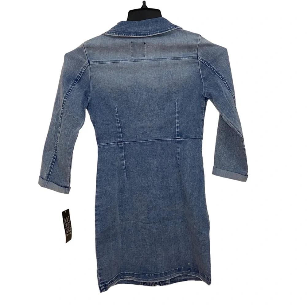 Truce Kids' Long Sleeve Snap Front Denim Dress 14 New With Imperfection - Picture 6 of 6